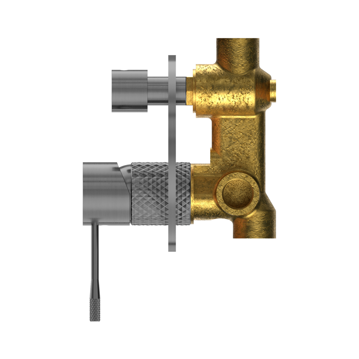 Opal Shower Mixer With Diverter Graphite