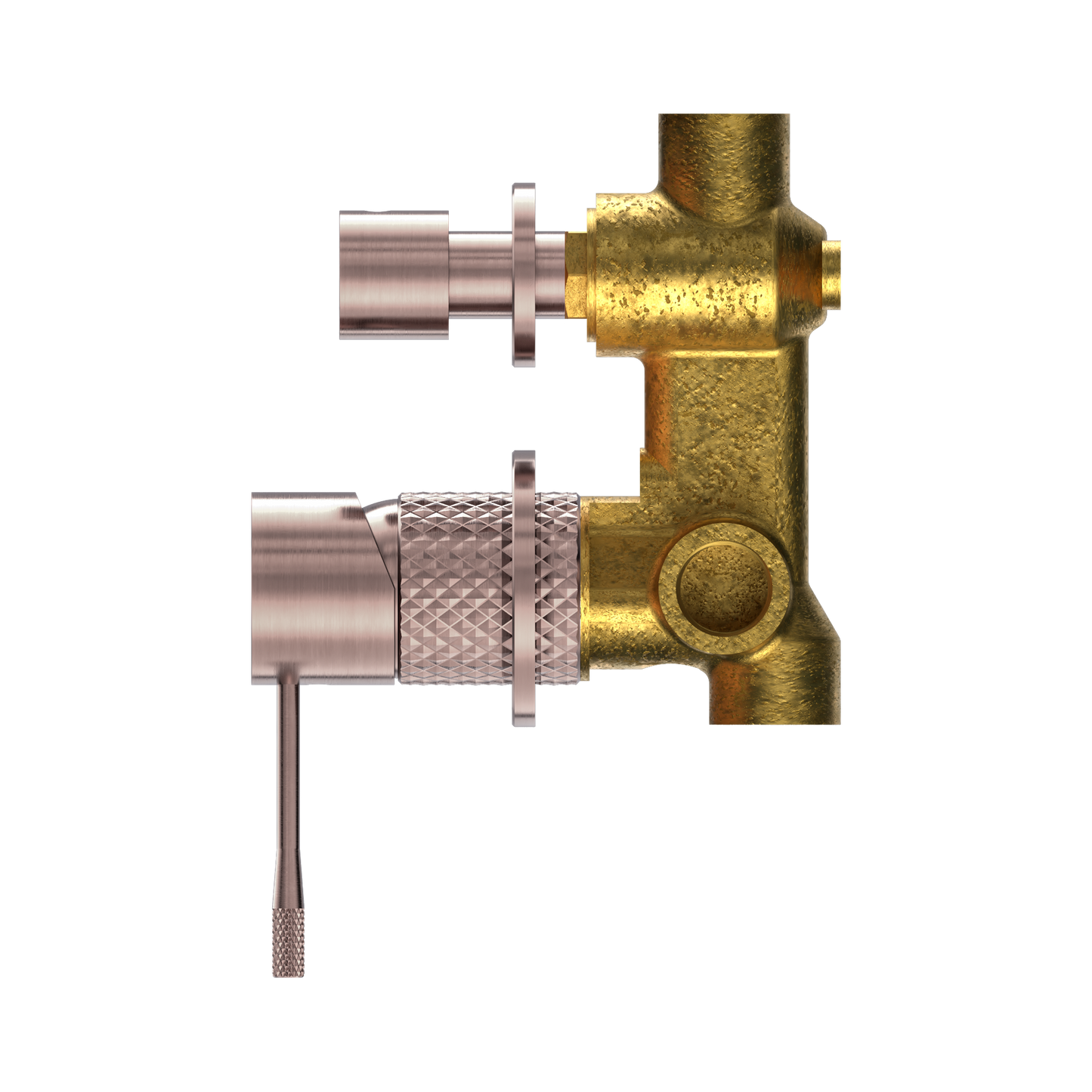 Opal Shower Mixer With Diverter Separate Plate Brushed Bronze