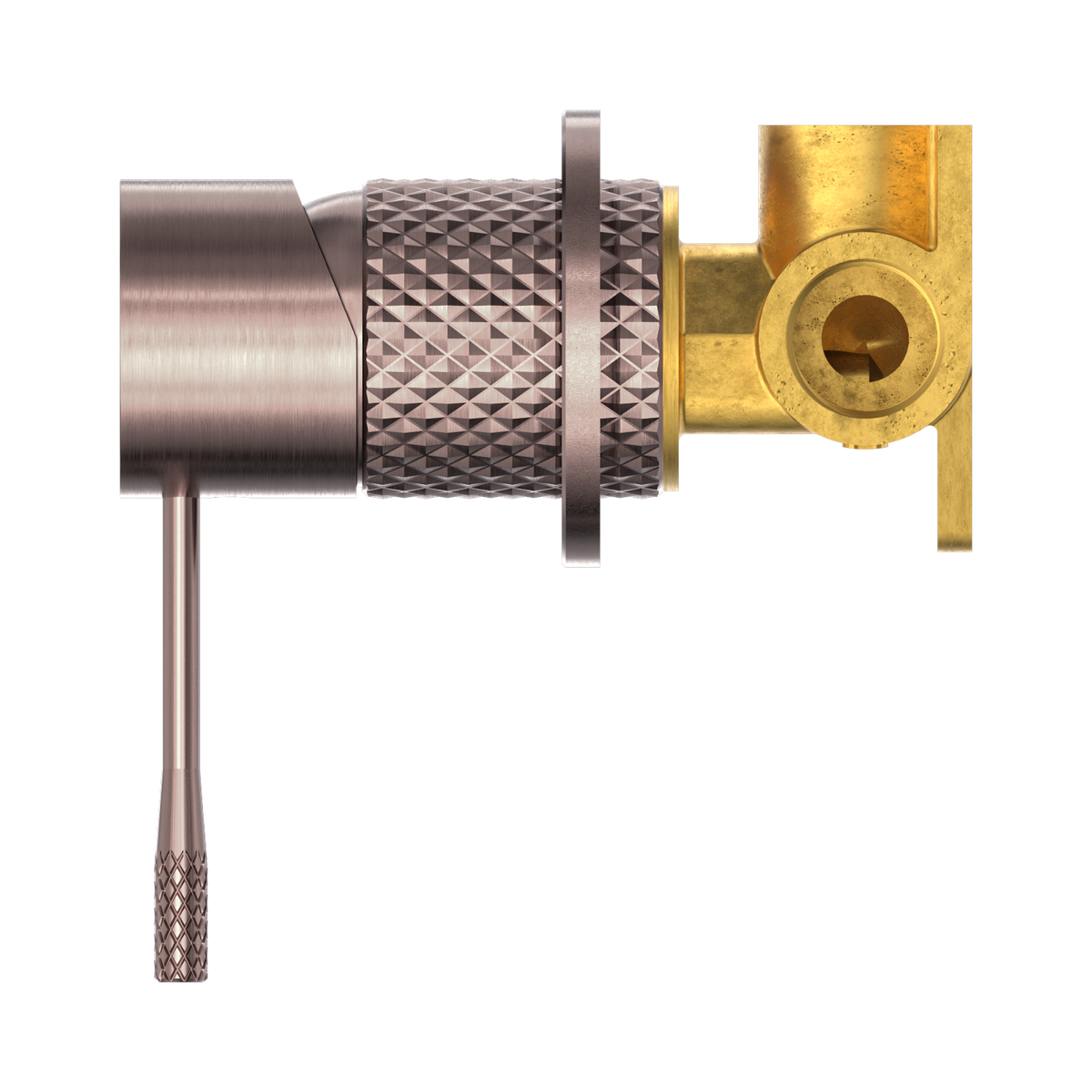 Opal Shower Mixer 60mm Plate Brushed Bronze