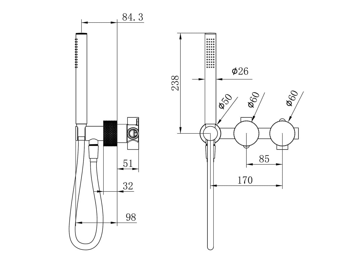 Opal Progressive Shower System Separate Plate Trim Kits Only - Reno Spares