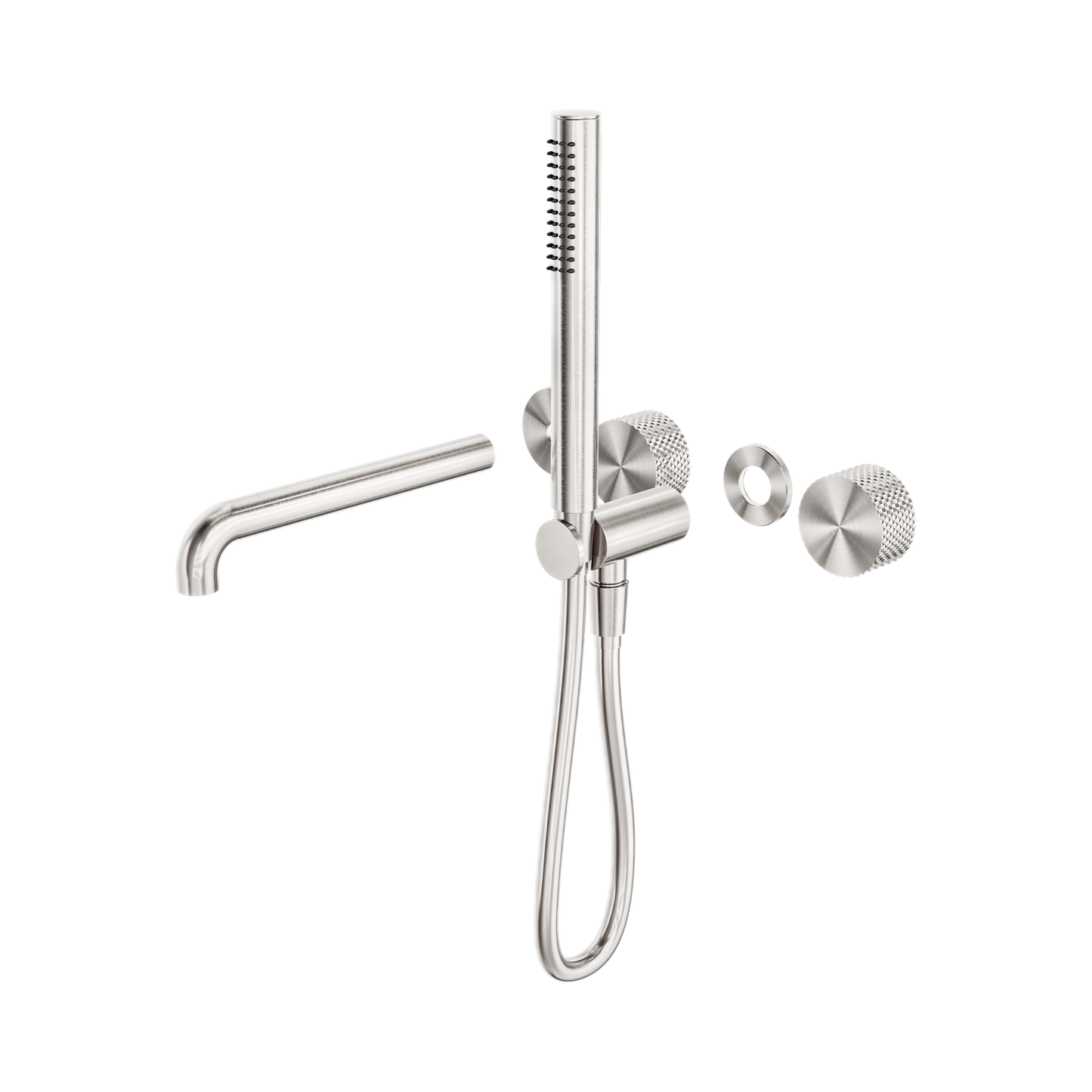 Opal Progressive Shower System Separate Plate With Spout 230mm Trim Kits Only Brushed Nickel