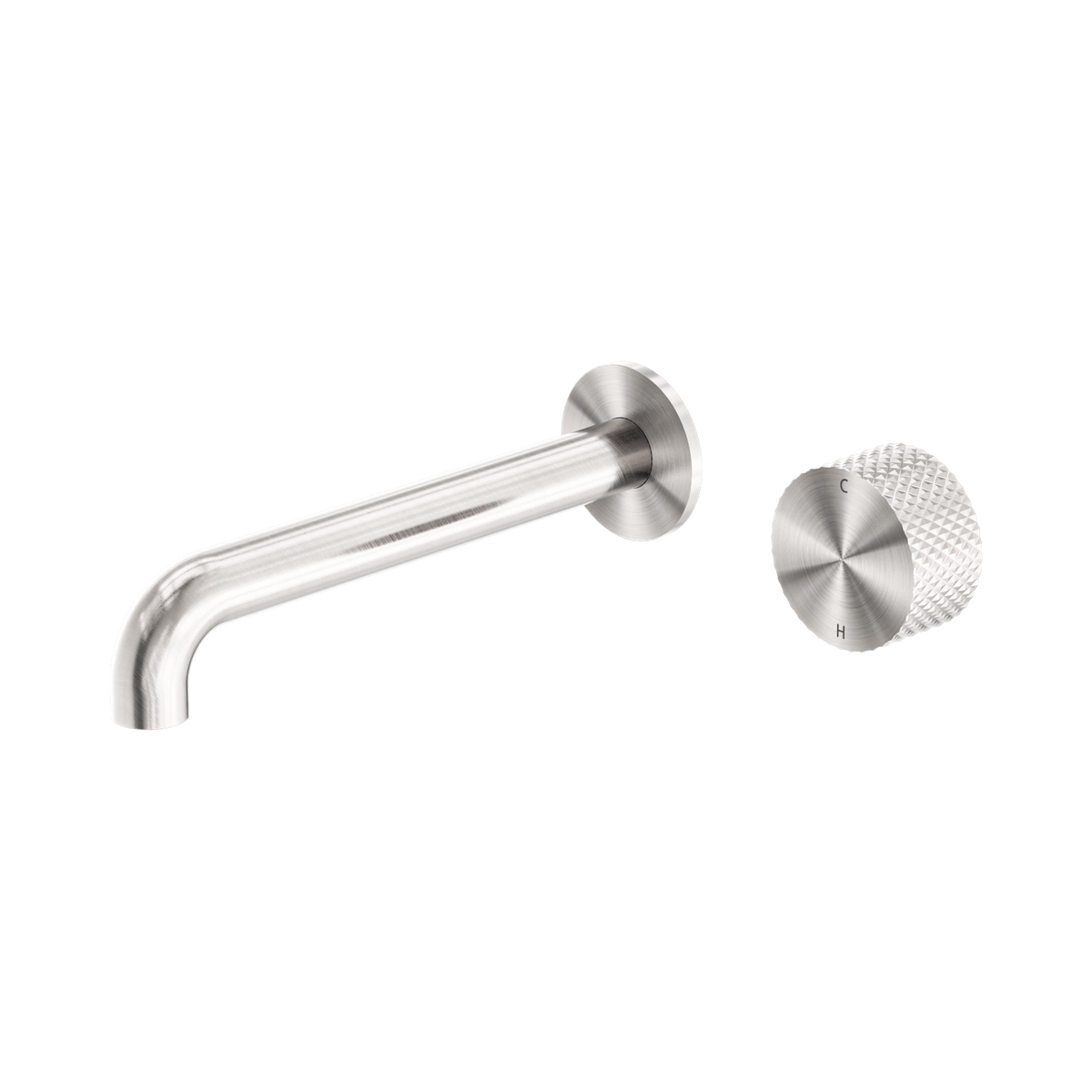 Opal Progressive Wall Basin/Bath Set 260mm Brushed Nickel