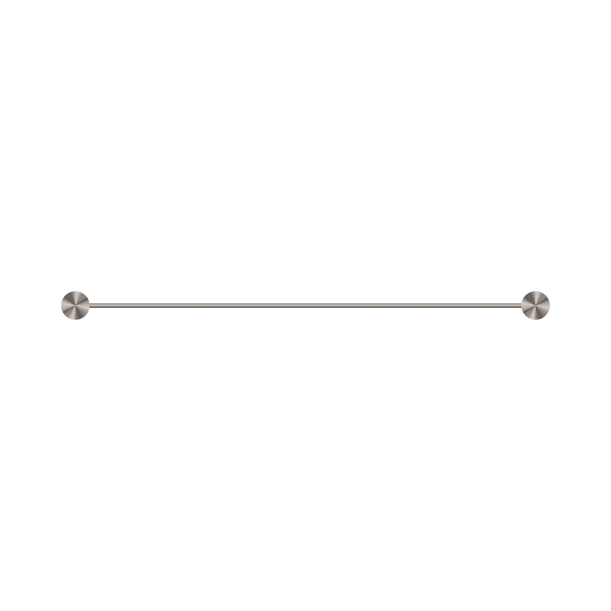 Opal Single Towel Rail 600mm Brushed Nickel