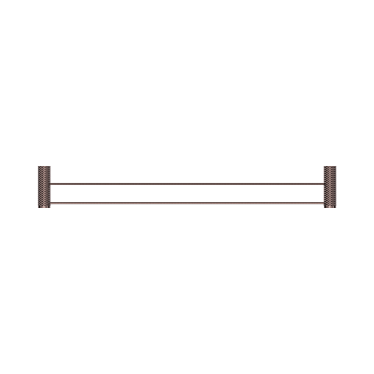 Opal Double Towel Rail 800mm Brushed Bronze