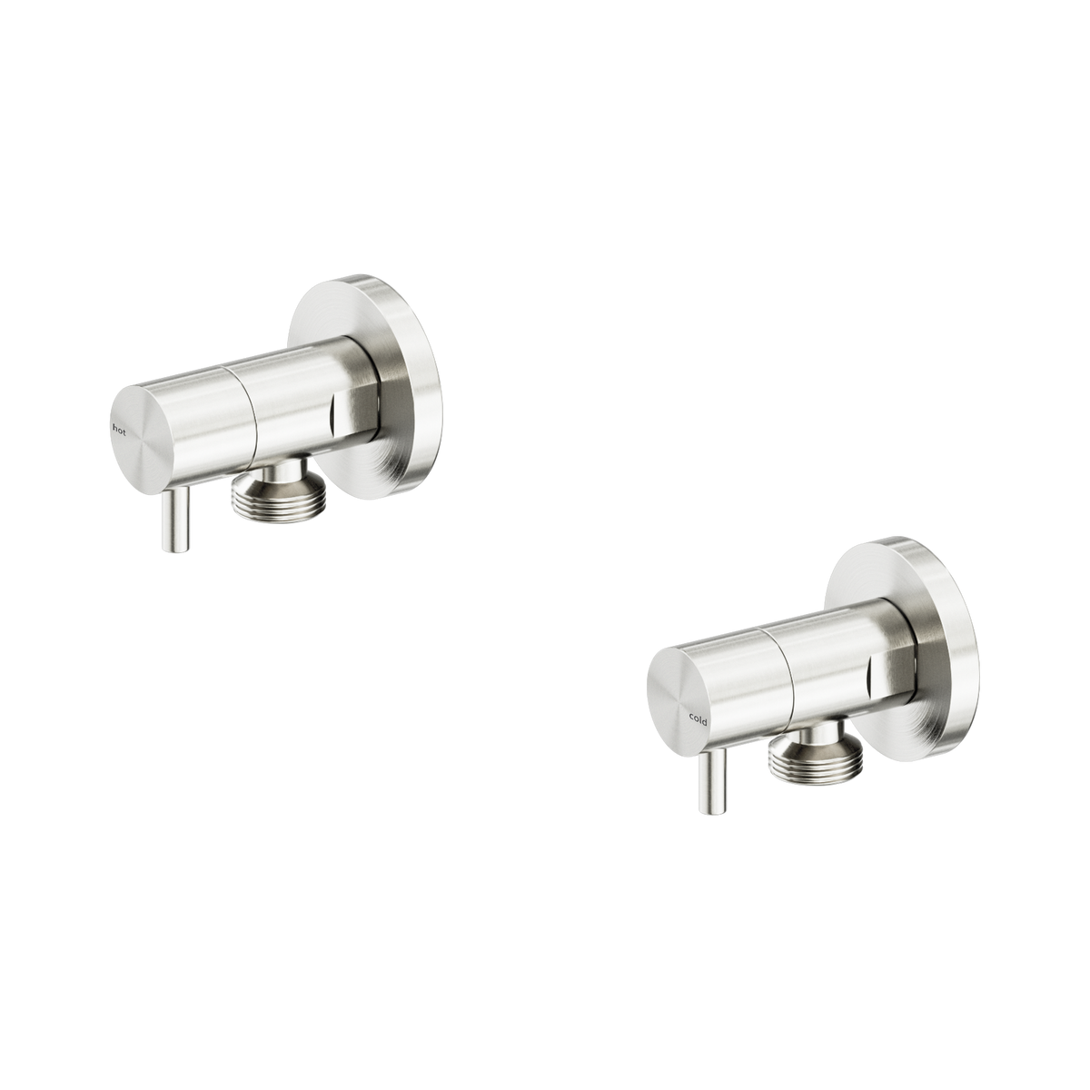 Washing Machine Tap Set Brushed Nickel