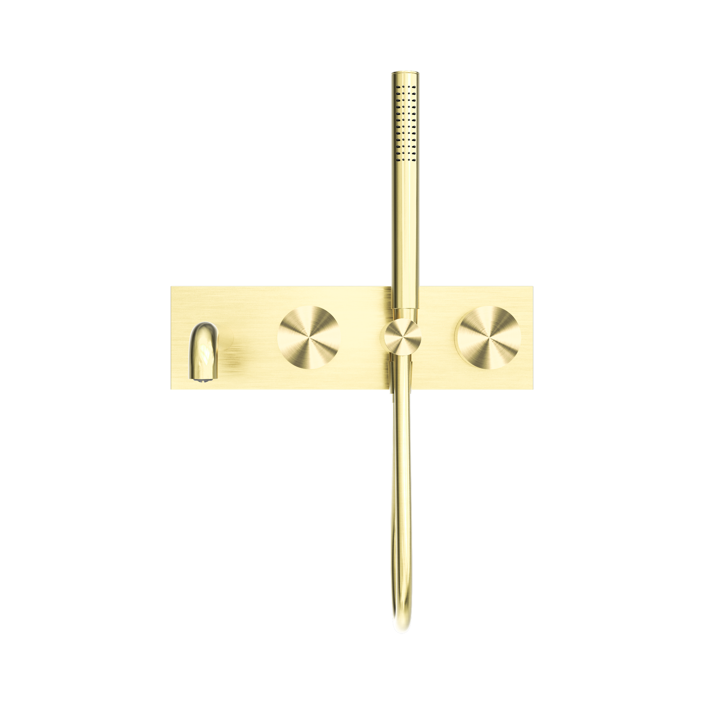 Kara Progressive Shower System With Spout 250mm Brushed Gold
