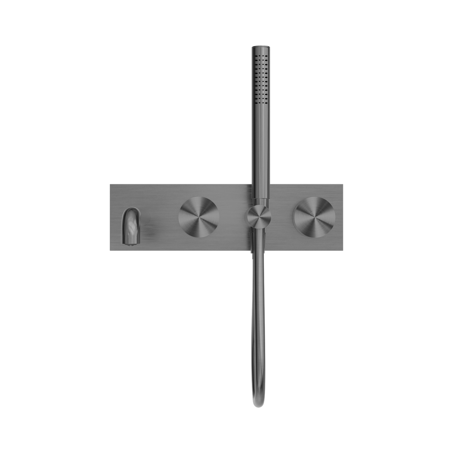 Kara Progressive Shower System With Spout 250mm Gun Metal