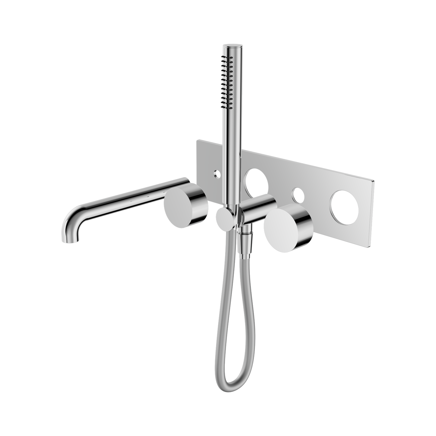 Kara Progressive Shower System With Spout 250mm Trim Kits Only Chrome
