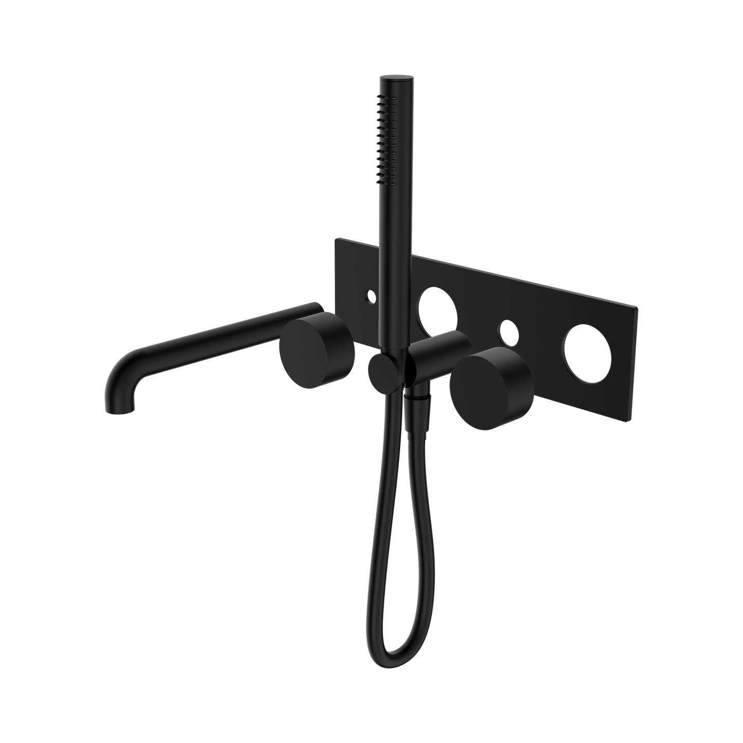 Kara Progressive Shower System With Spout 250mm Trim Kits Only Matte Black
