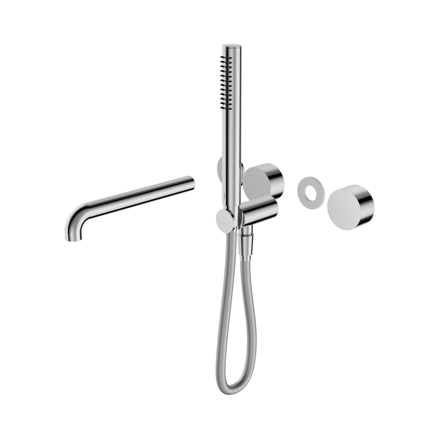 Kara Progressive Shower System Separate Plate With Spout 250mm Trim Kits Only Chrome