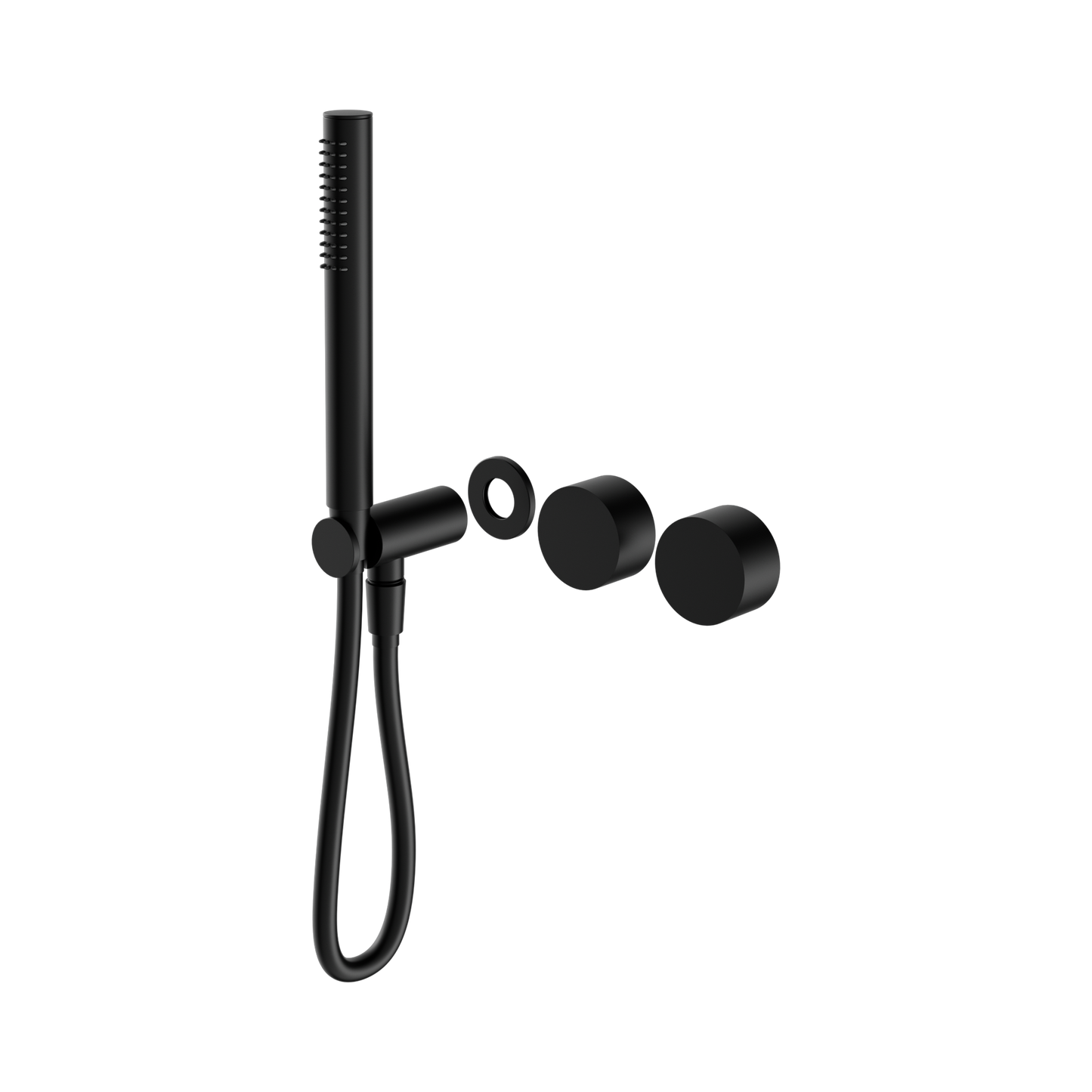 Kara Progressive Shower System Separate Plate Trim Kits Only Matte Black