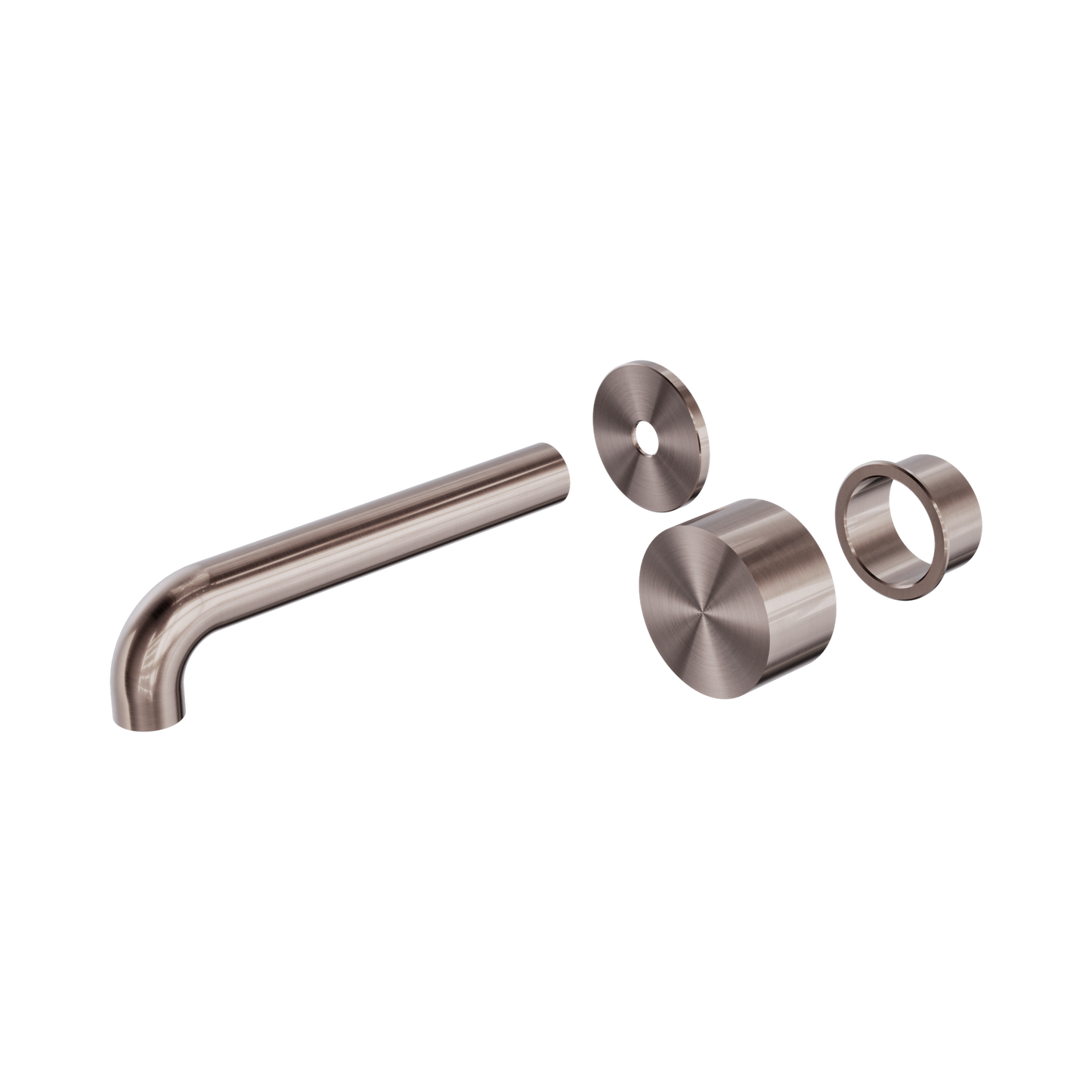 Kara Progressive Wall Basin/Bath Set 160mm Trim Kits Only Brushed Bronze