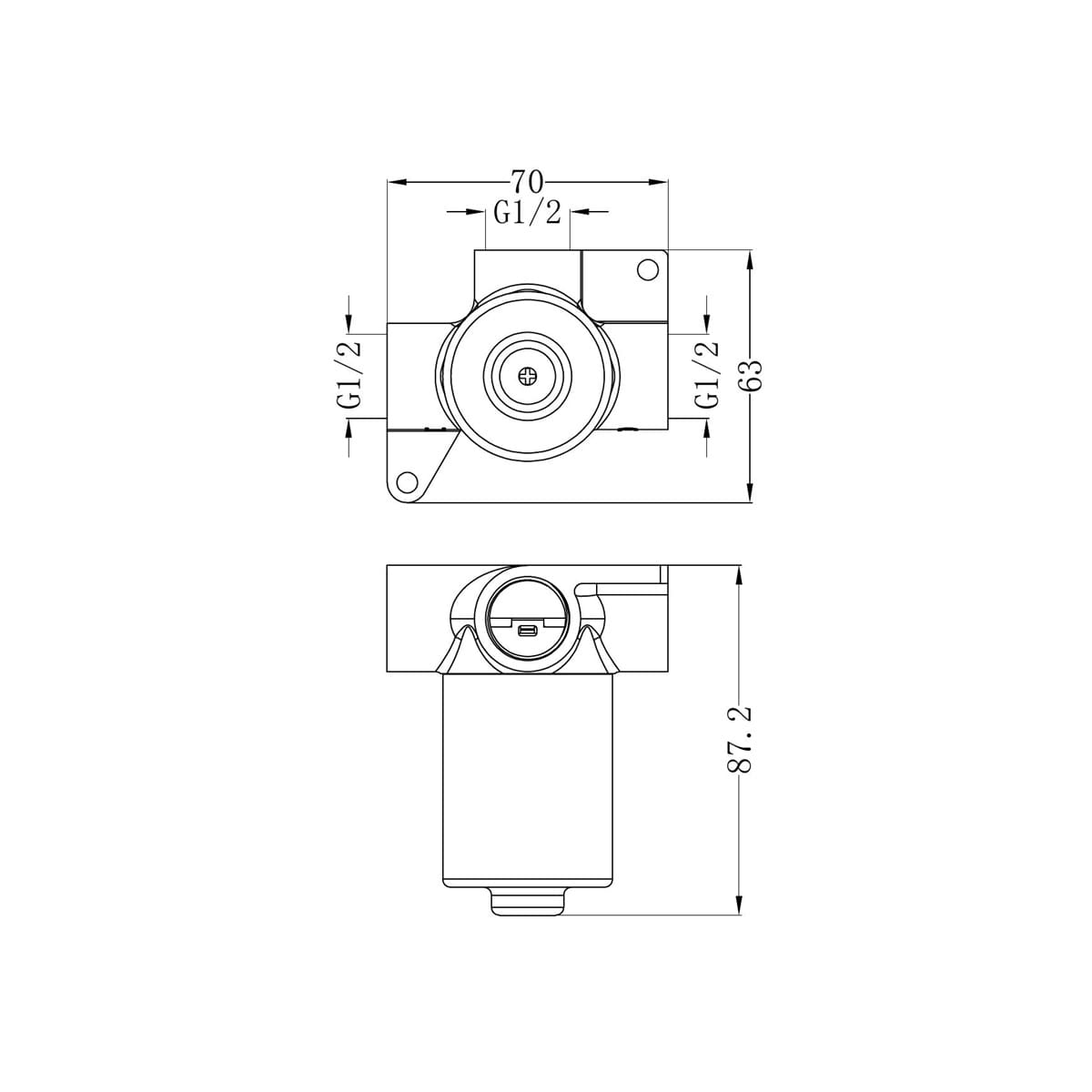 Kara/Opal Progressive Shower Mixer Body Only - Reno Spares