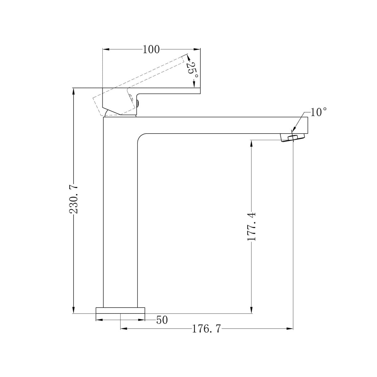 Ecco Tall Basin Mixer - Reno Spares