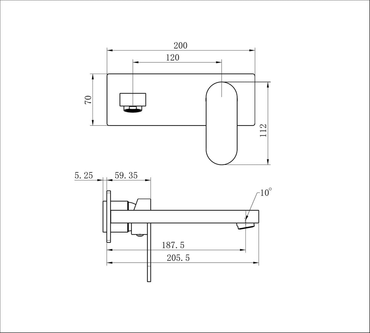 Ecco Wall Basin/Bath Mixer Trim Kits Only - Reno Spares