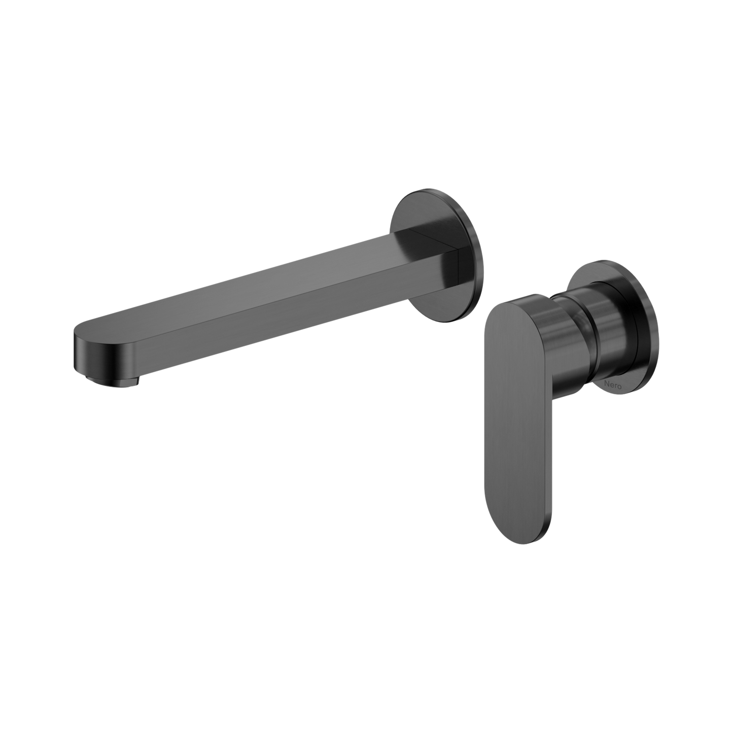 Ecco Wall Basin/Bath Mixer Separate Back Plate 60mm Gun Metal