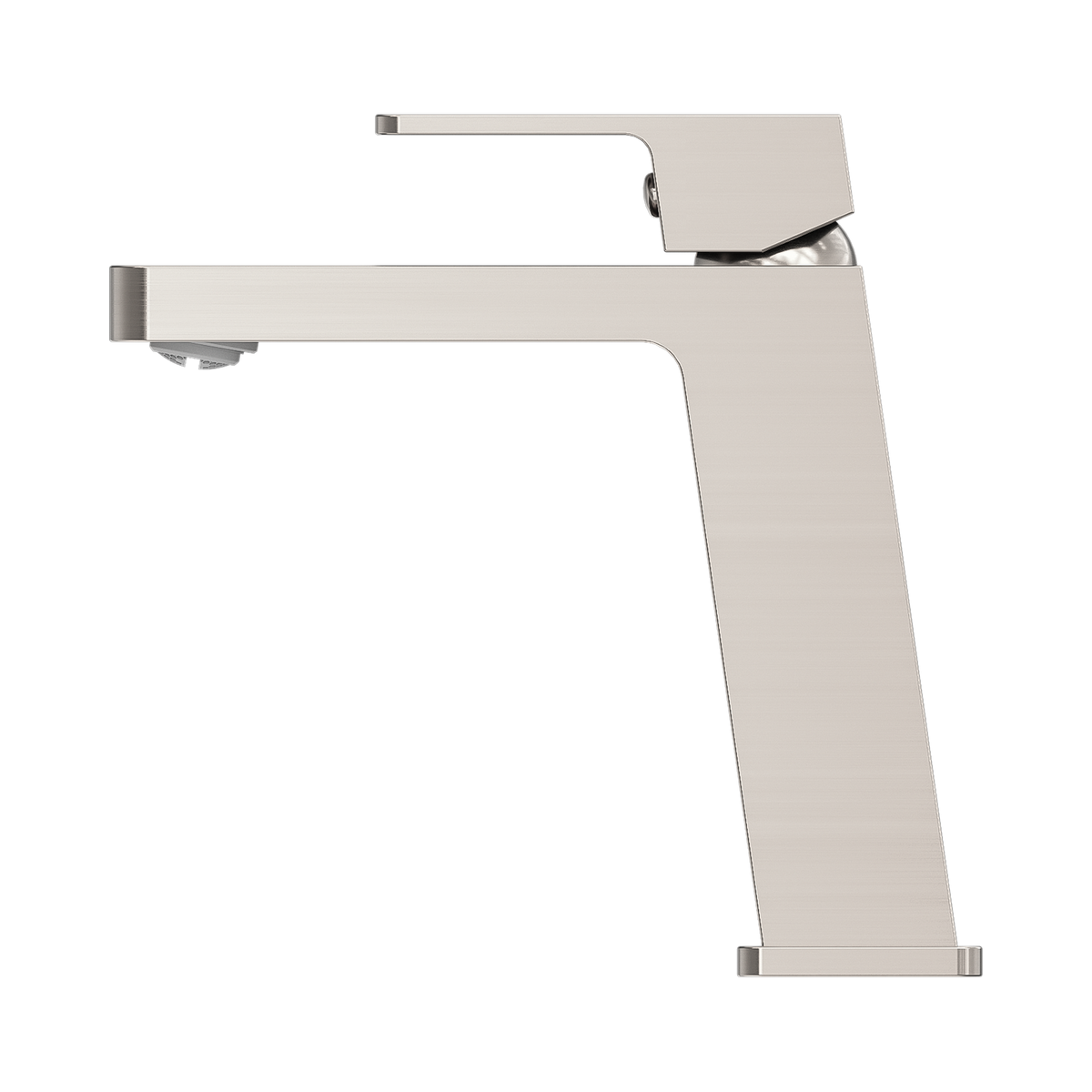 Celia Basin Mixer Angle Spout Brushed Nickel