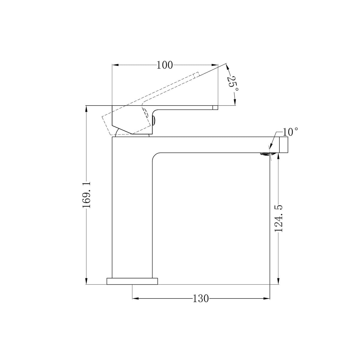 Celia Basin Mixer Builders Range - Reno Spares