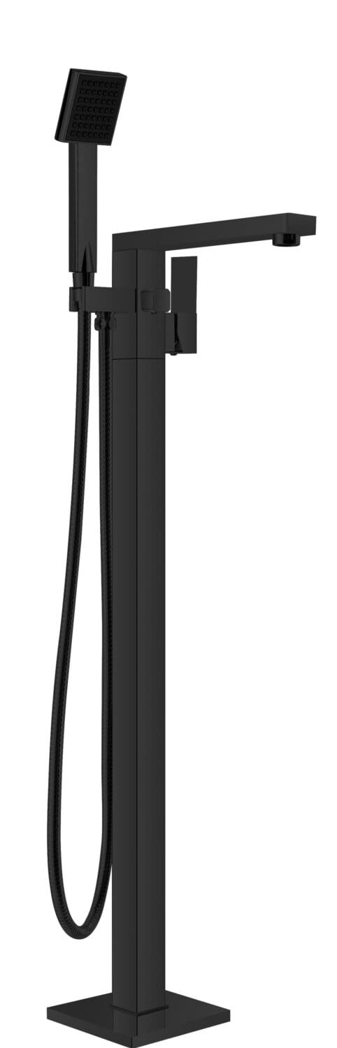 Square Freestanding Bath Mixer With Hand Shower - Reno Spares