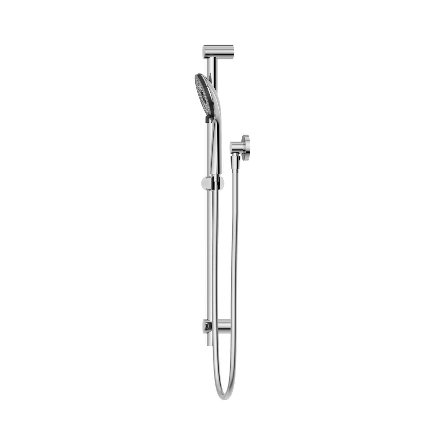Round Metal Project Rail Shower Chrome