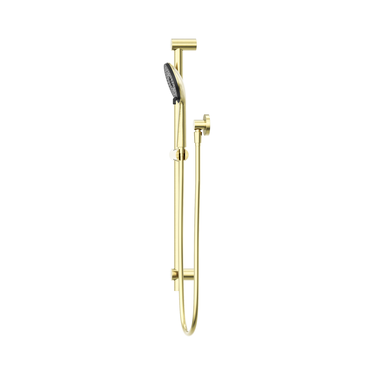 Round Metal Project Shower Rail 4 Star Rating Brushed Gold