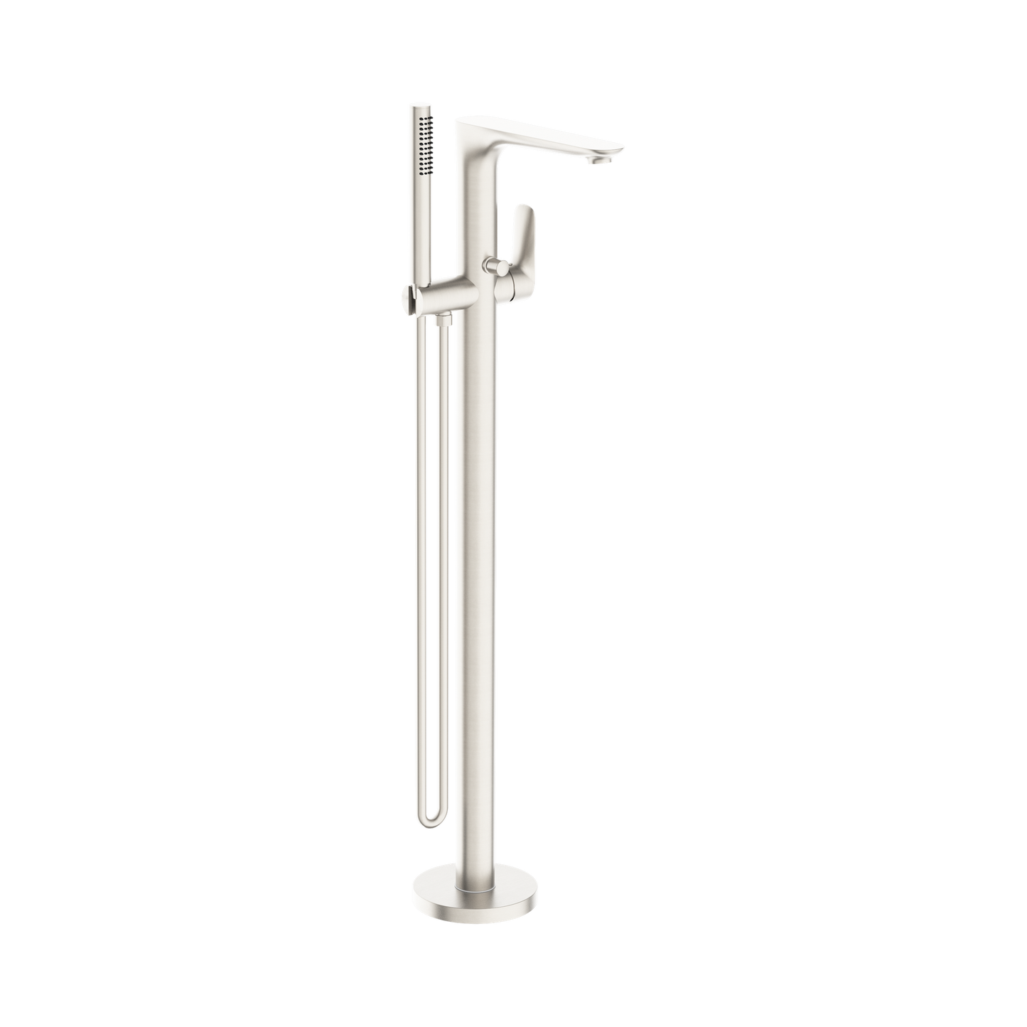 Bianca Freestanding Bath Mixer With Hand Shower Brushed Nickel