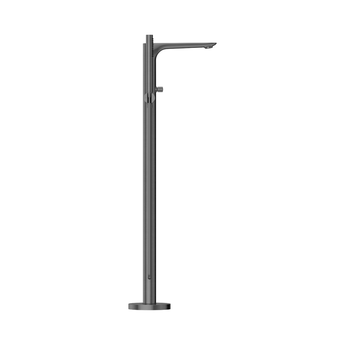 Bianca Freestanding Bath Mixer With Hand Shower Gun Metal