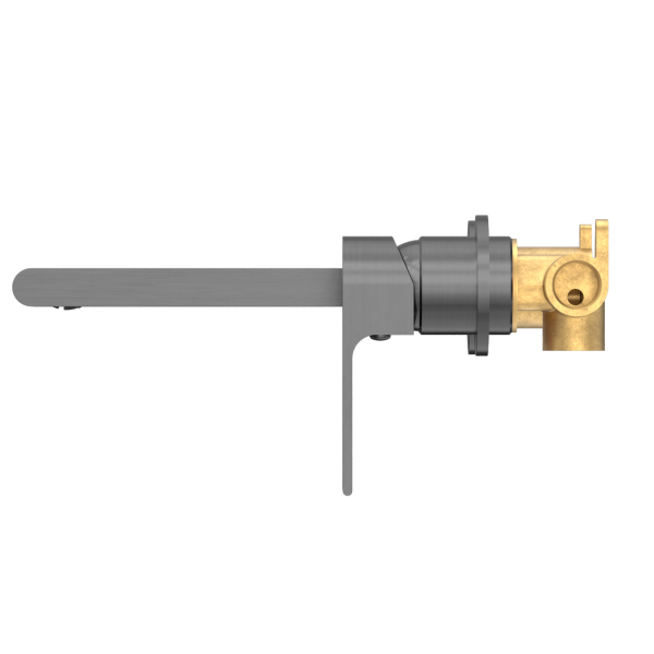 Nero Bianca Wall Mixer 200mm Spout Separate Backplates