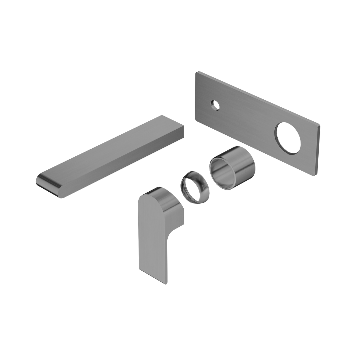 Bianca Wall Basin/Bath Mixer 187mm Trim Kits Only Gun Metal