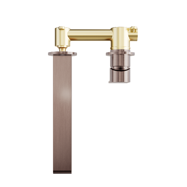 Nero Bianca Wall Basin/Bath Mixer Separate Back Plate 230mm NR321510fBZ