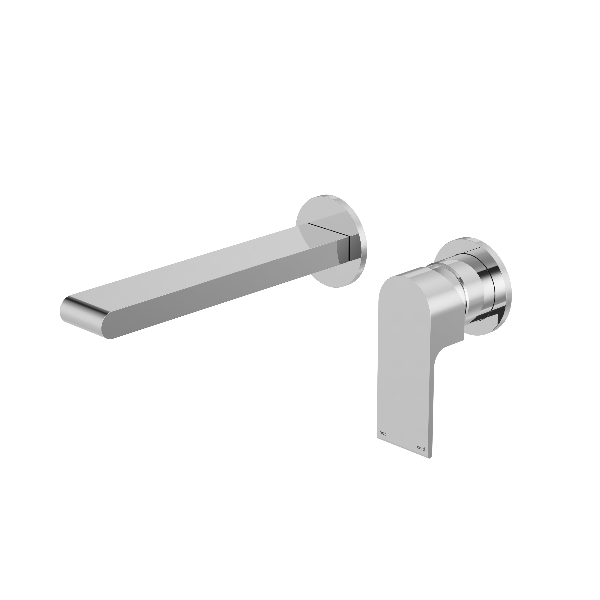 Nero Bianca Wall Basin/Bath Mixer Separate Back Plate 230mm NR321510FCH