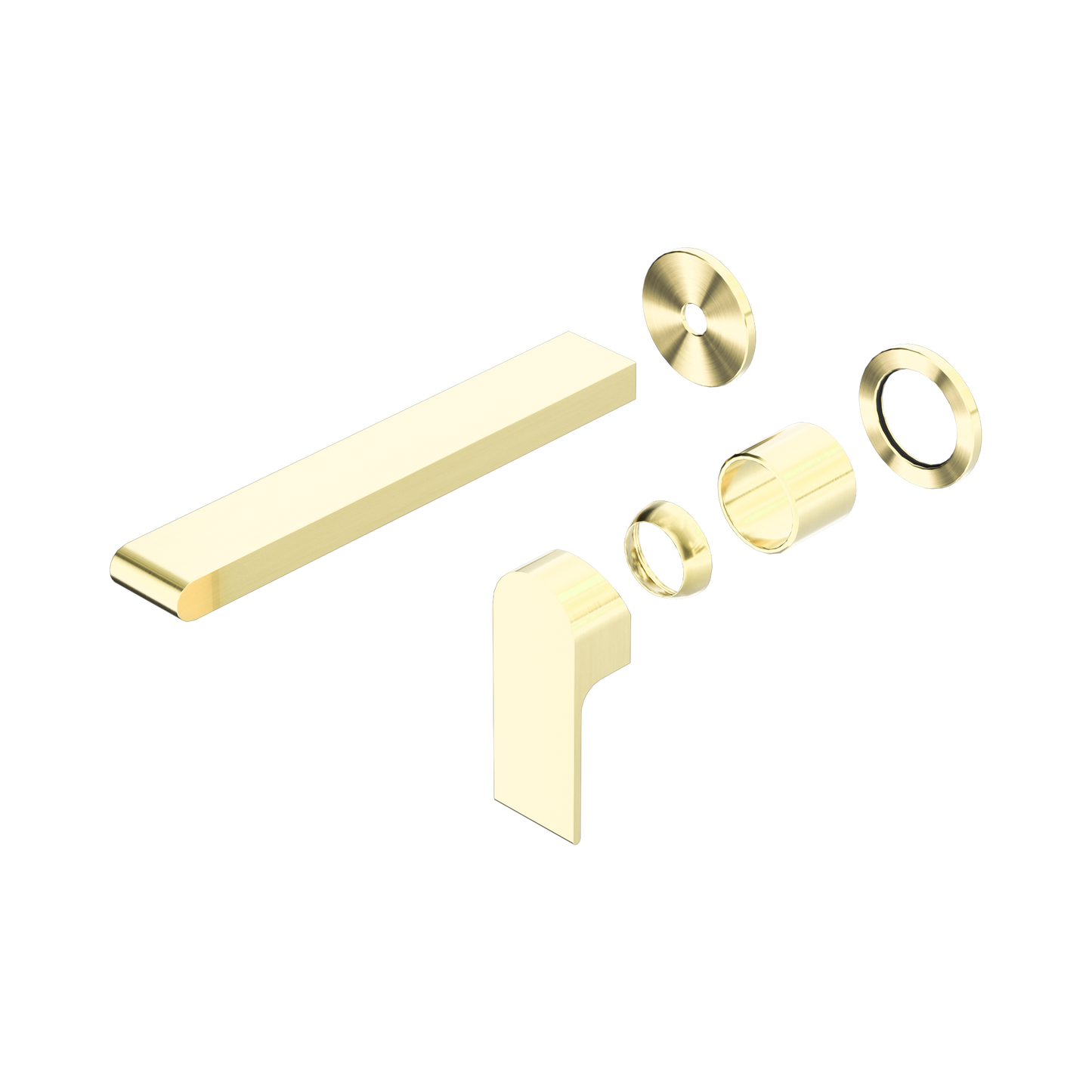 Bianca Wall Basin/Bath Mixer Separate Back Plate 230mm Trim Kits Only Brushed Gold