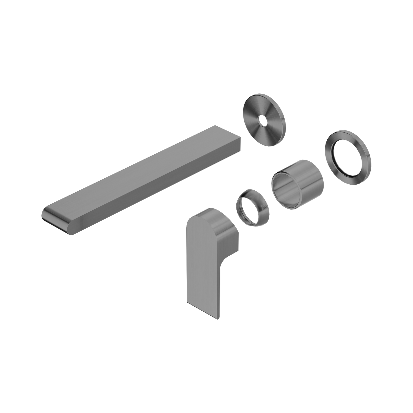 Bianca Wall Basin/Bath Mixer Separate Back Plate 230mm Trim Kits Only Gun Metal