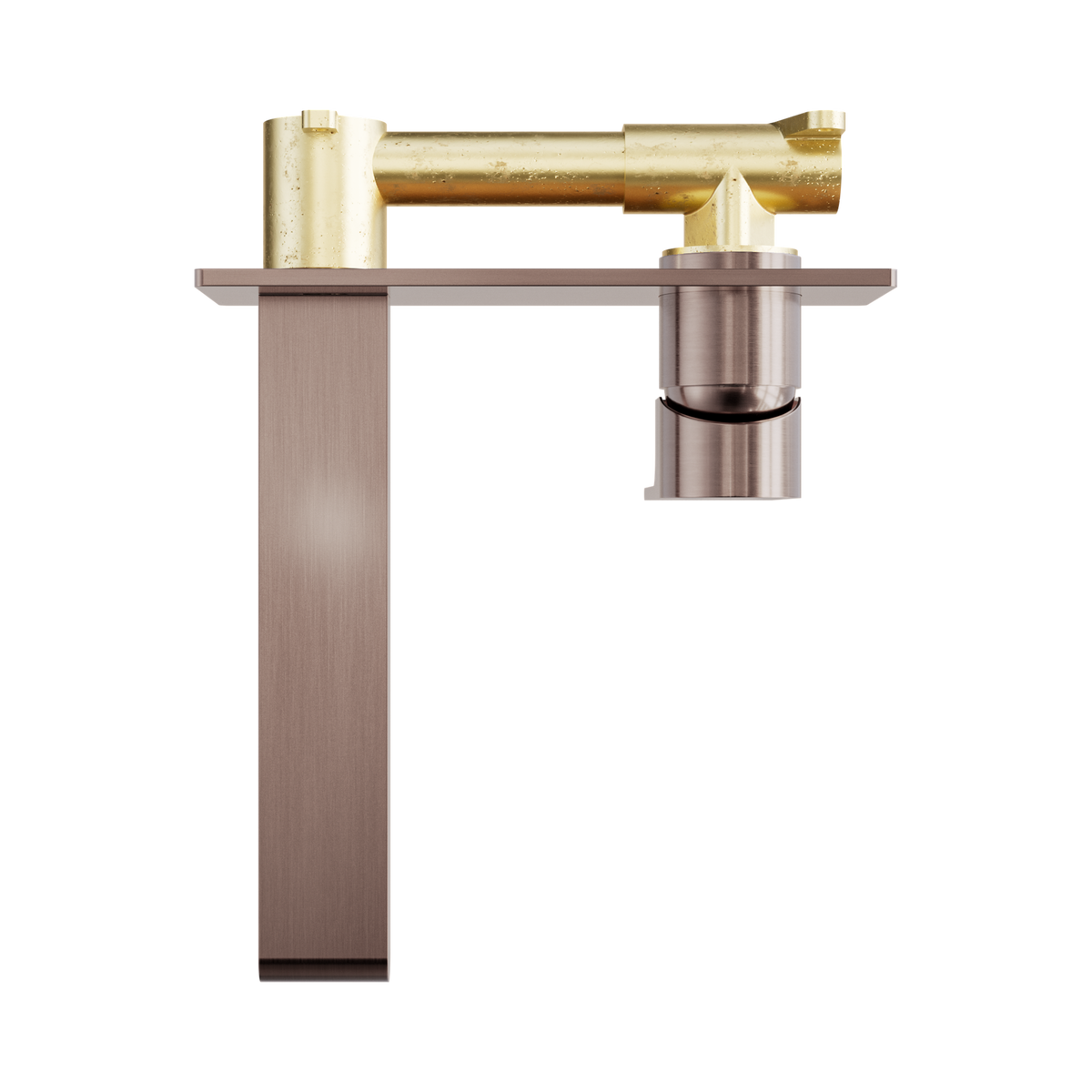 Bianca Wall Basin/Bath Mixer 187mm Brushed Bronze
