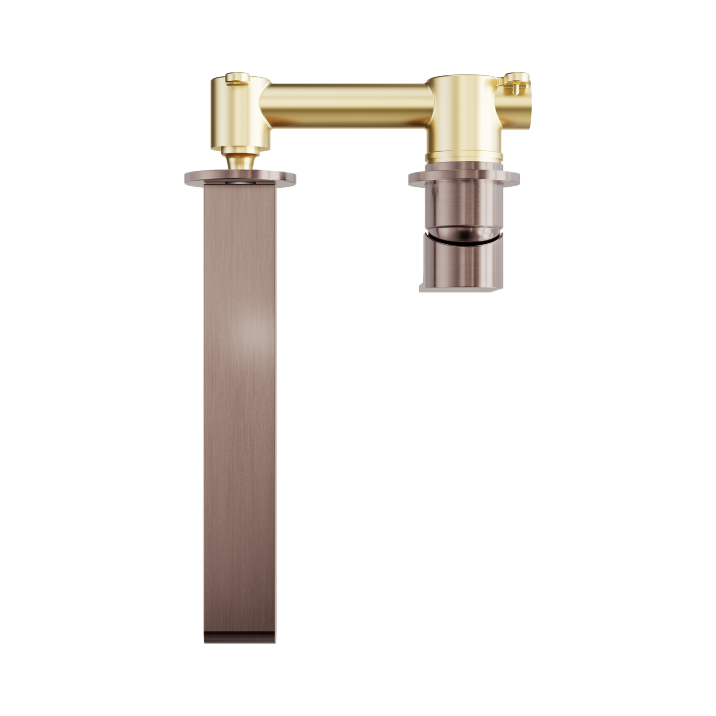 Bianca Wall Basin/Bath Mixer Separate Back Plate 230mm Brushed Bronze