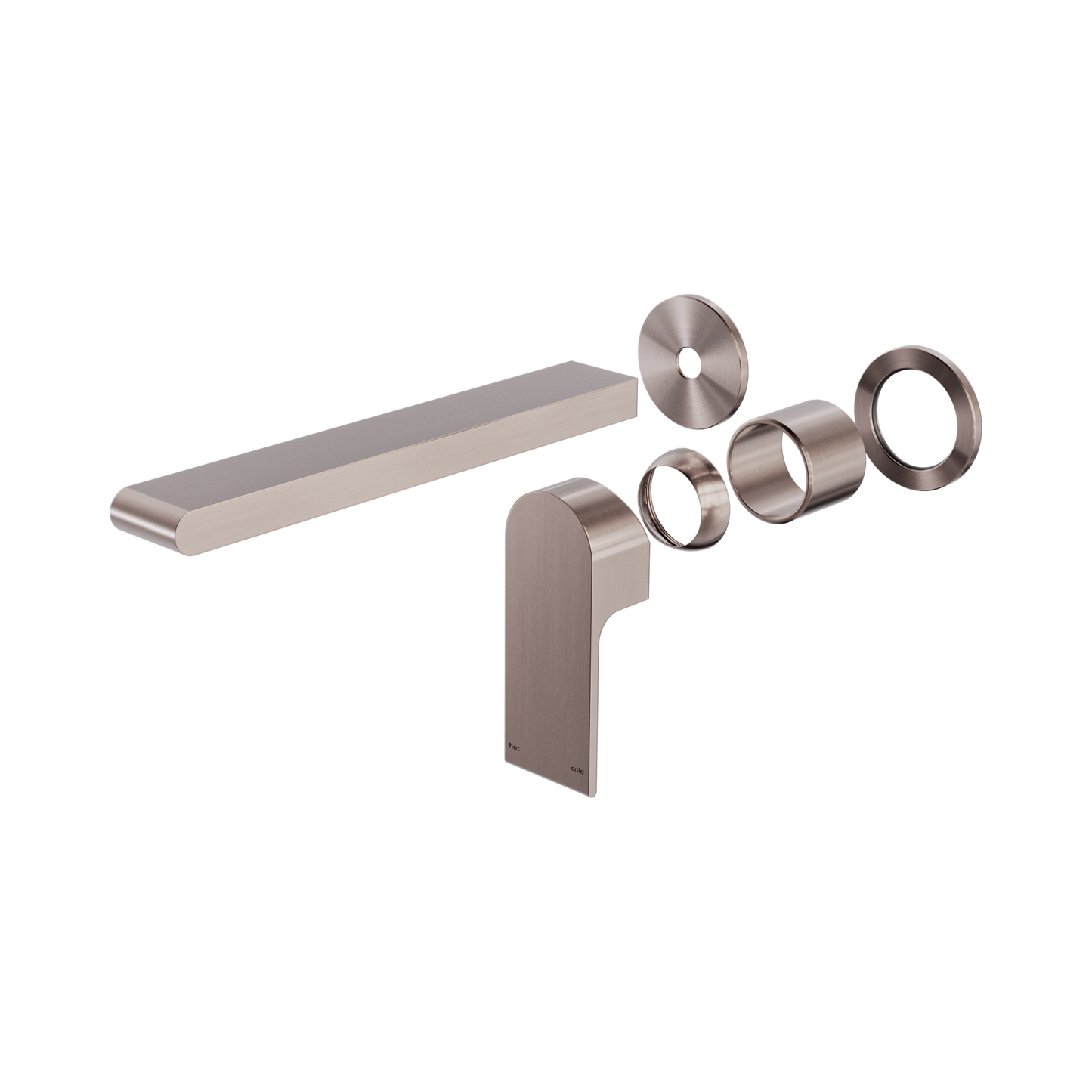 Bianca Wall Basin/Bath Mixer Separate Back Plate 230mm Trim Kits Only Brushed Bronze