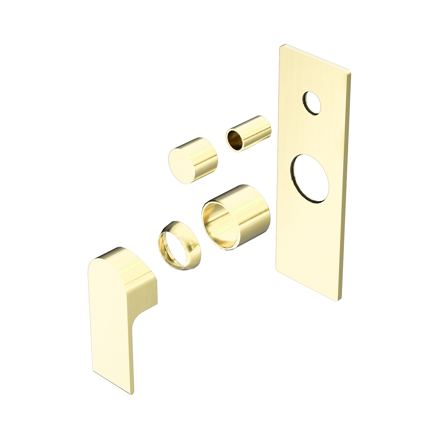 Bianca Shower Mixer With Diverter Trim Kits Only Brushed Gold
