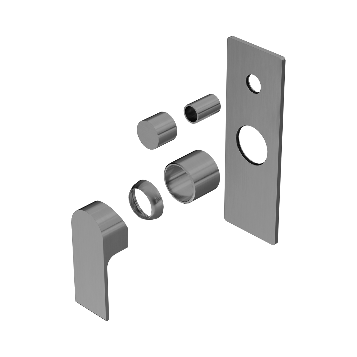 Bianca Shower Mixer With Diverter Trim Kits Only Gun Metal