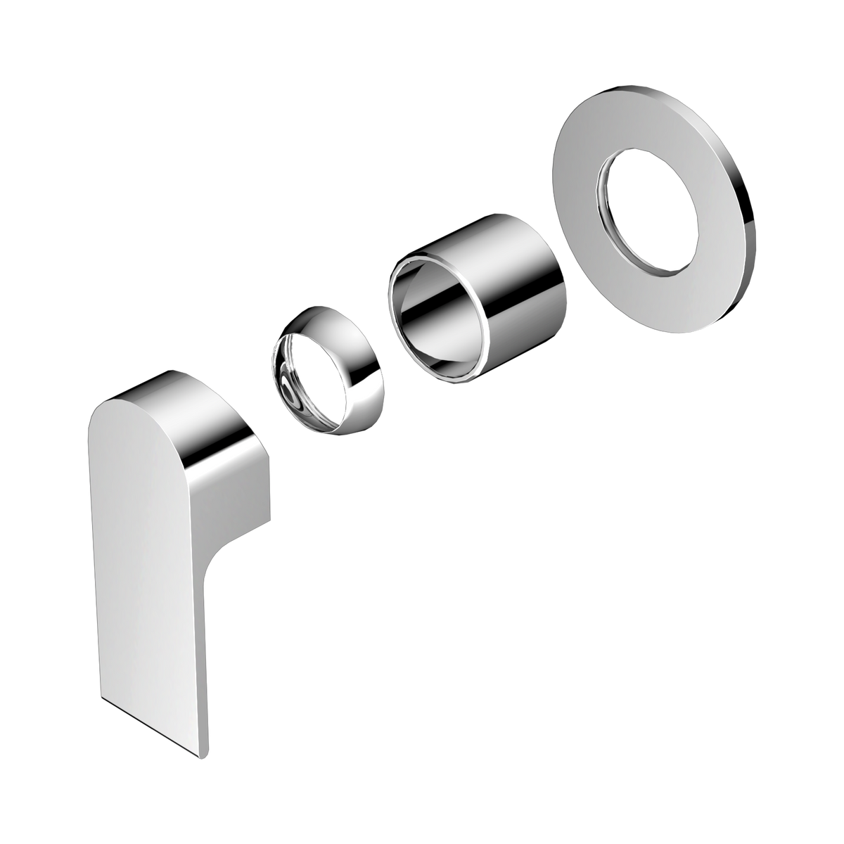 Bianca Shower Mixer 80mm Plate Trim Kits Only Chrome