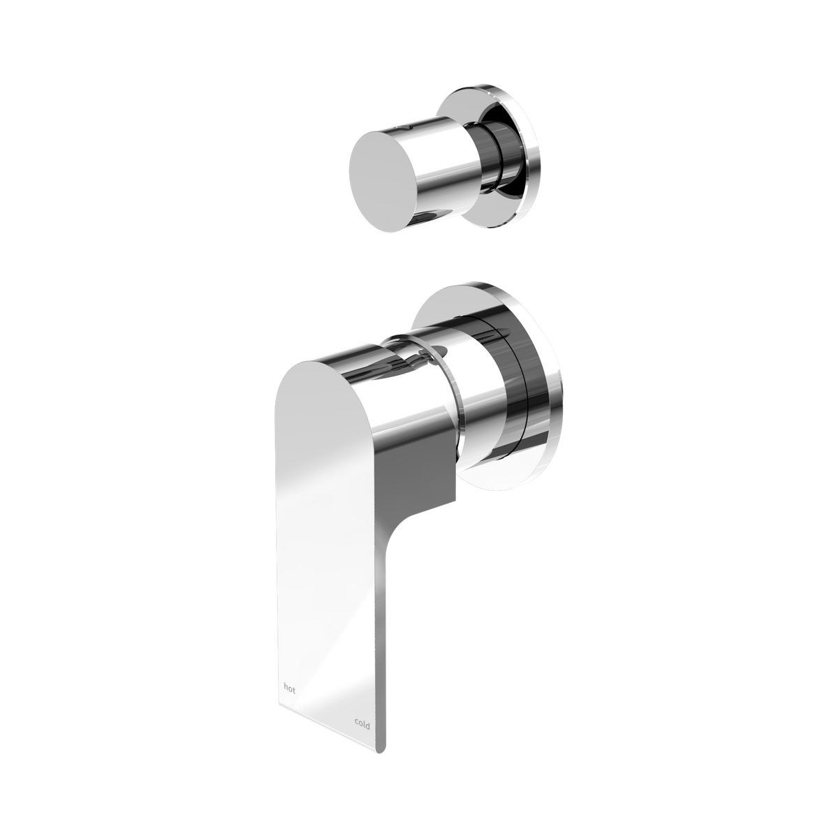 Bianca Shower Mixer With Diverter Separate Back Plate Chrome