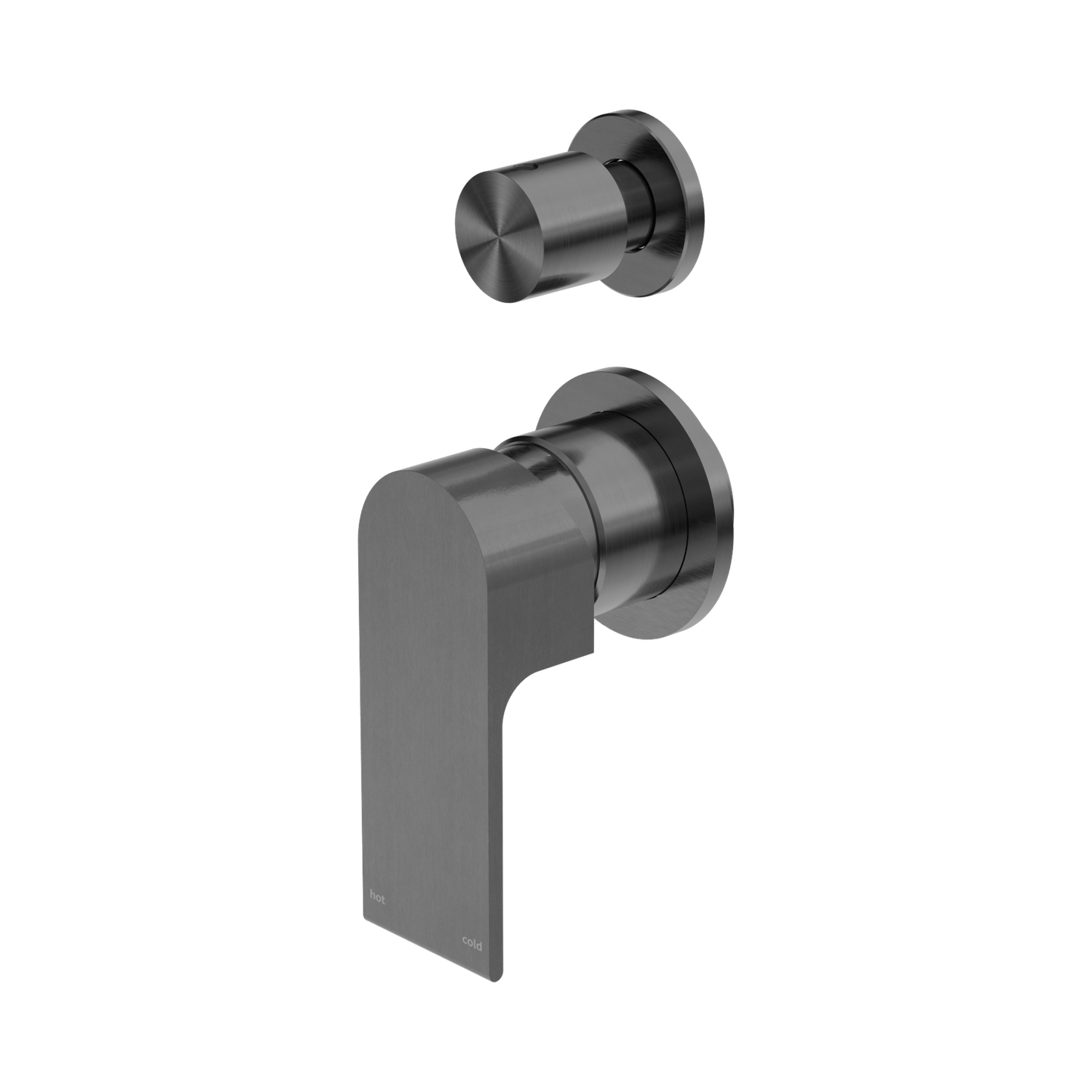 Bianca Shower Mixer With Diverter Separate Back Plate Gun Metal