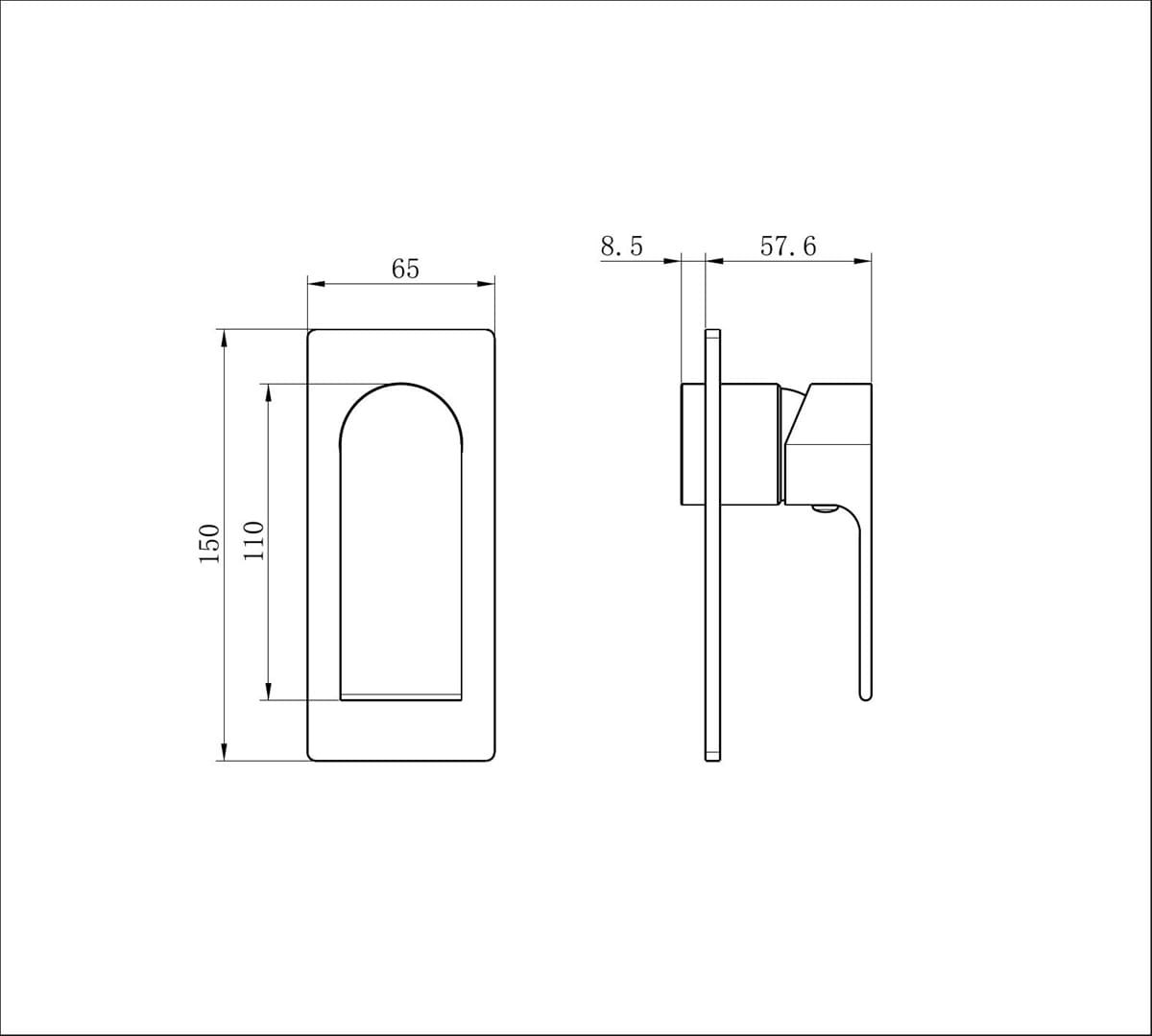 Bianca Shower Mixer Trim Kits Only - Reno Spares