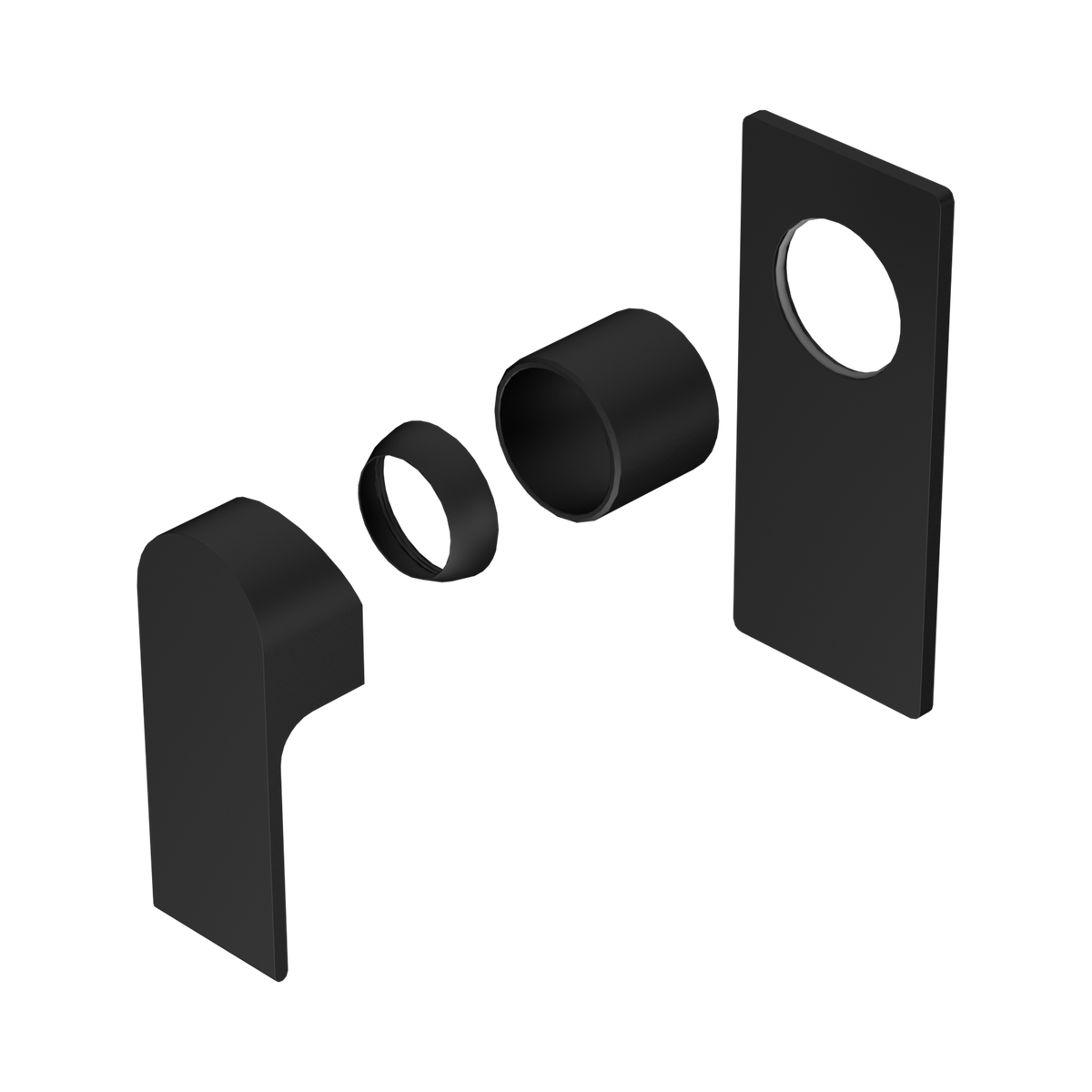 Bianca Shower Mixer Trim Kits Only Matte Black