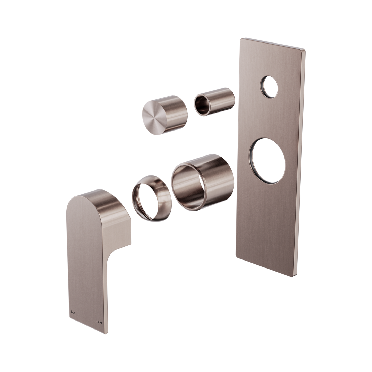 Bianca Shower Mixer With Diverter Trim Kits Only Brushed Bronze