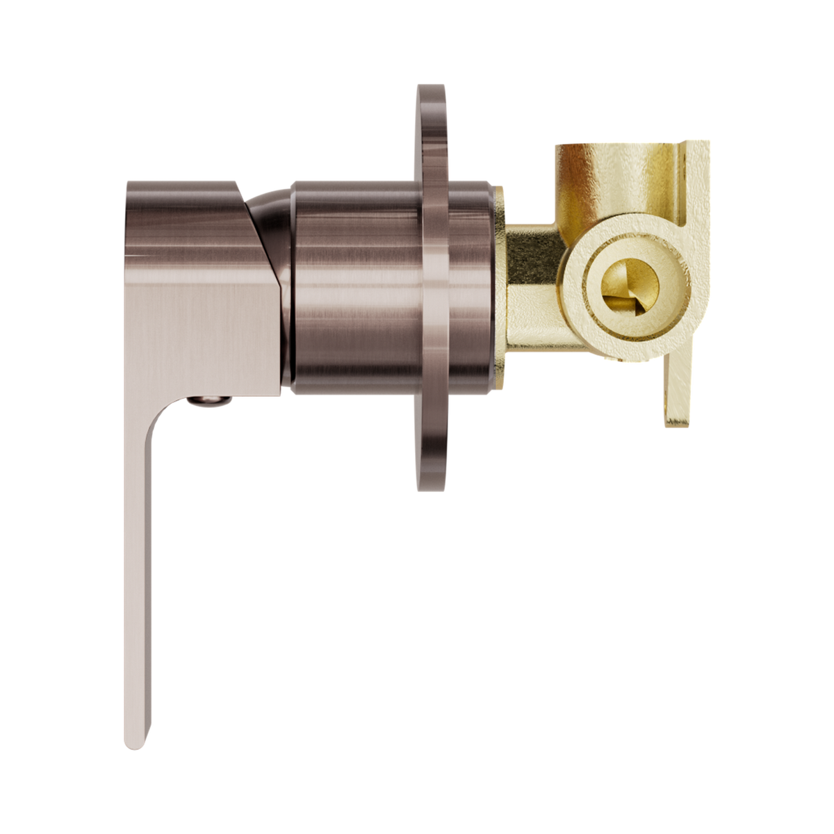 Bianca Shower Mixer 80mm Plate Brushed Bronze