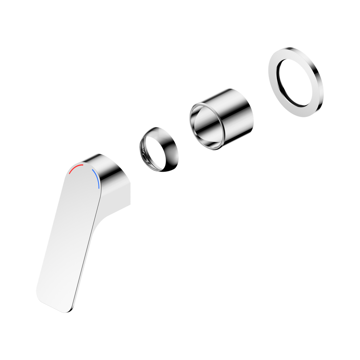 Bianca Care Shower Mixer 60mm Plate Trim Kits Only Chrome