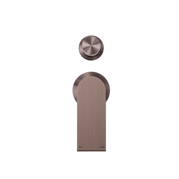 Nero Bianca Shower Mixer With Divertor Separate Back Plate NR321511gBZ