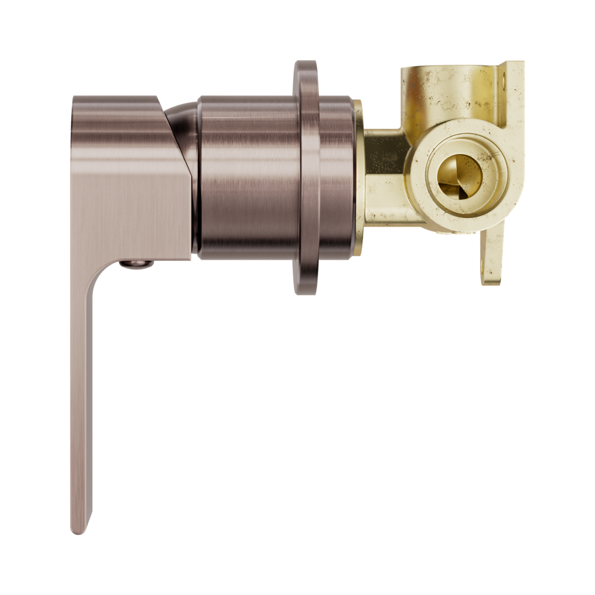 Bianca Shower Mixer 60mm Plate Brushed Bronze