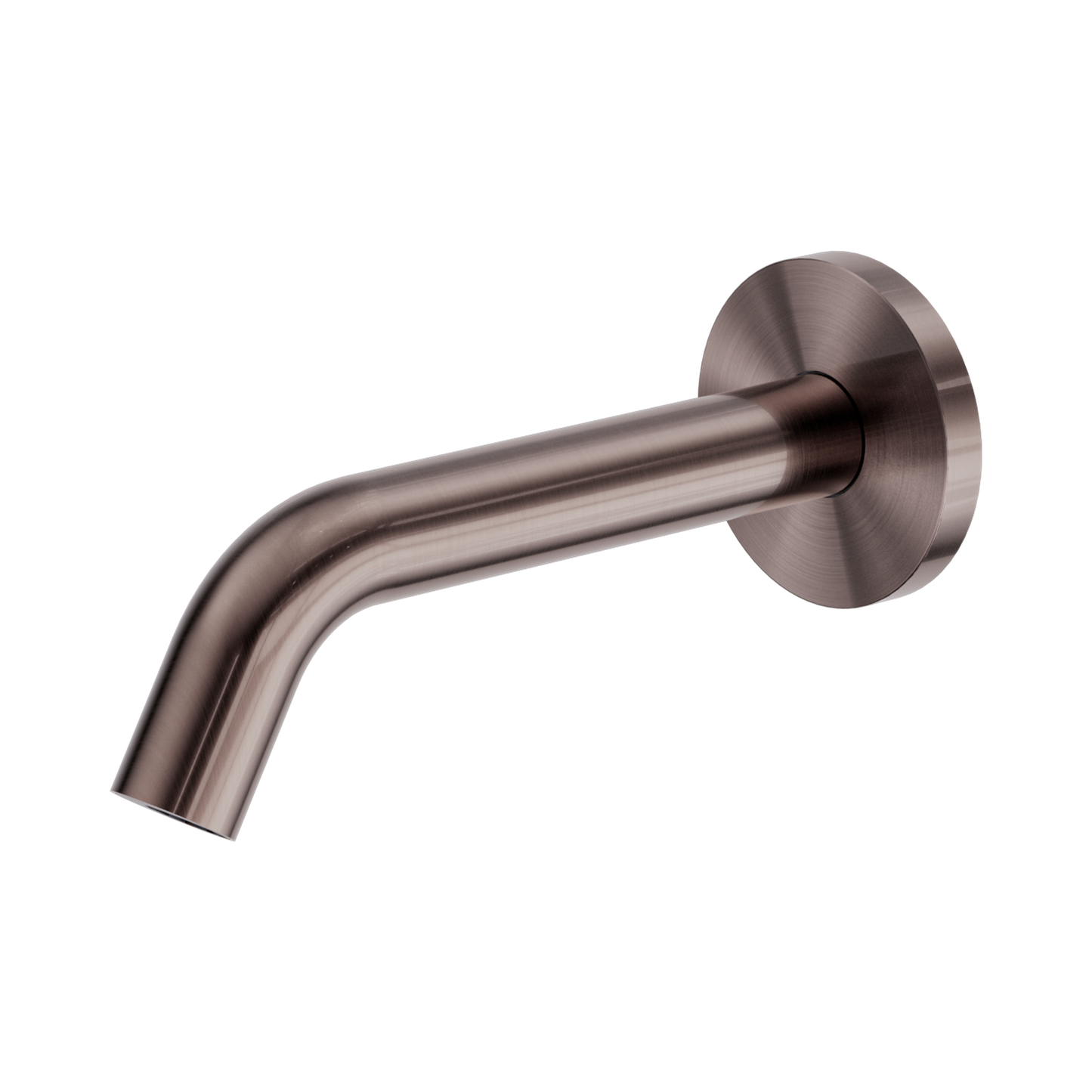 Mecca Wall-Mounted Sensor Tap with 80mm Wall Plate Brushed Bronze