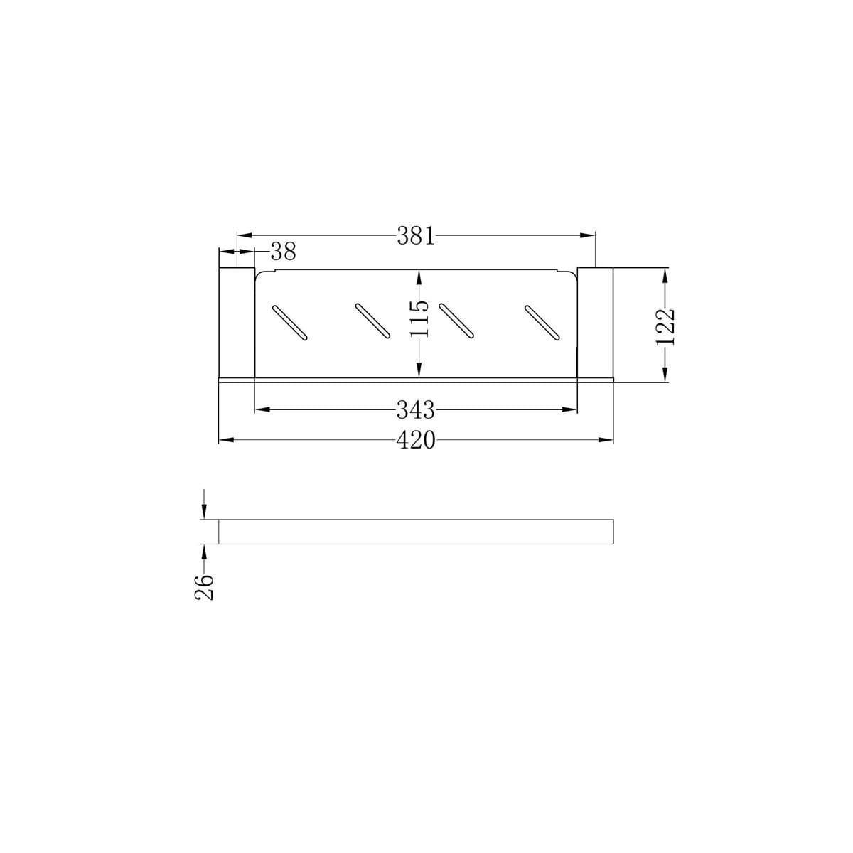 Celia Metal Shelf - Reno Spares